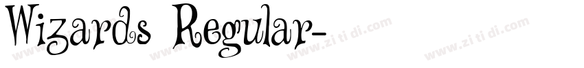 Wizards Regular字体转换